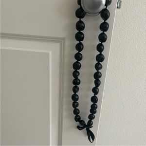 Black Beaded Necklace